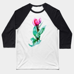 Shy Little Tulip Baseball T-Shirt